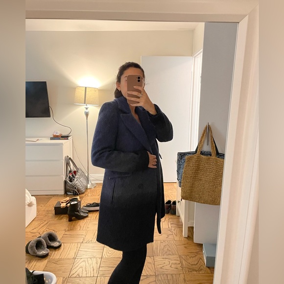 Ombré navy wool coat - Picture 5 of 13